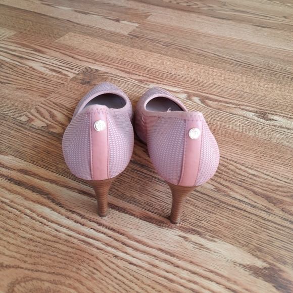 Taryn Rose Tess Pink Dusty Rose Mesh Closed Shoes Heel Pump Size size 10B - Picture 6 of 12